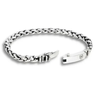 NOBEL by BILLGREN Silverarmband Flätat 21CM