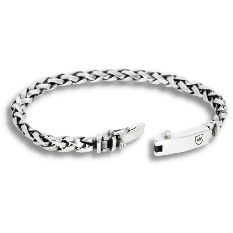 NOBEL by BILLGREN Silverarmband Flätat 21CM