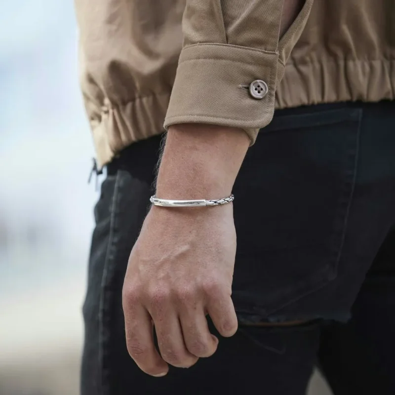 NOBEL by BILLGREN Silverarmband STELT JUSTERBAR ONESIZE