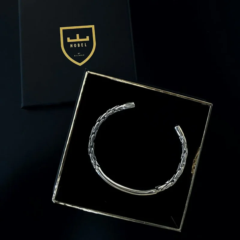 NOBEL by BILLGREN Silverarmband STELT JUSTERBAR ONESIZE