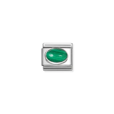 Nomination Composable Classic Länk, Malachite stone