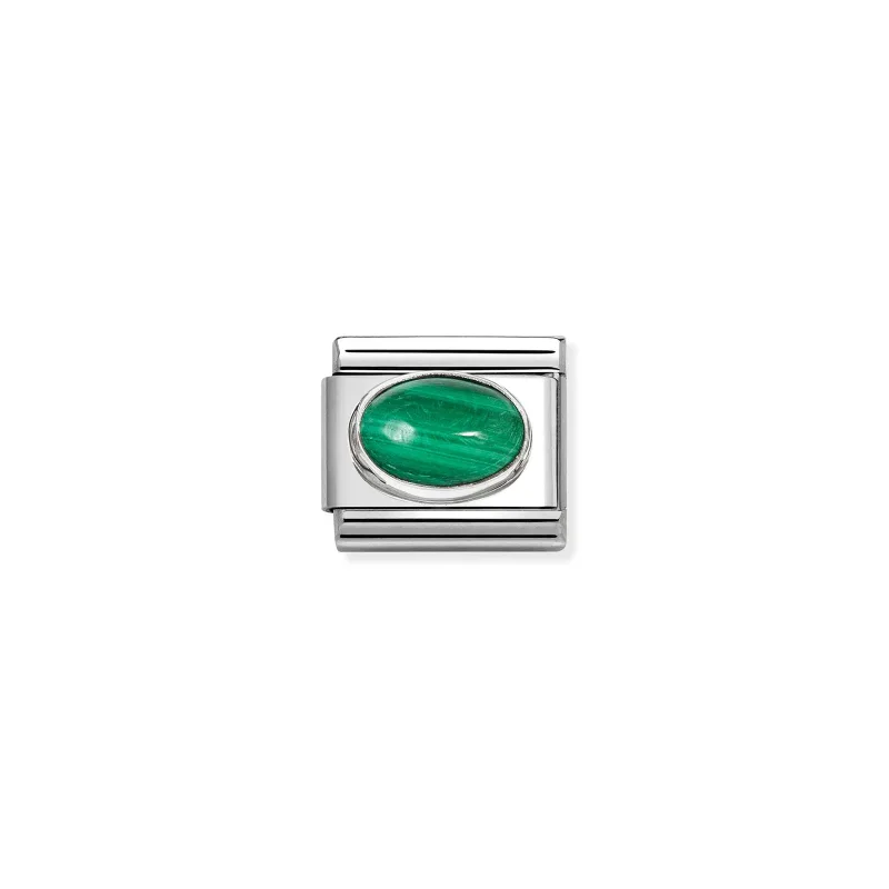 Nomination Composable Classic Länk, Malachite stone