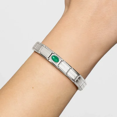 Nomination Composable Classic Länk, Malachite stone