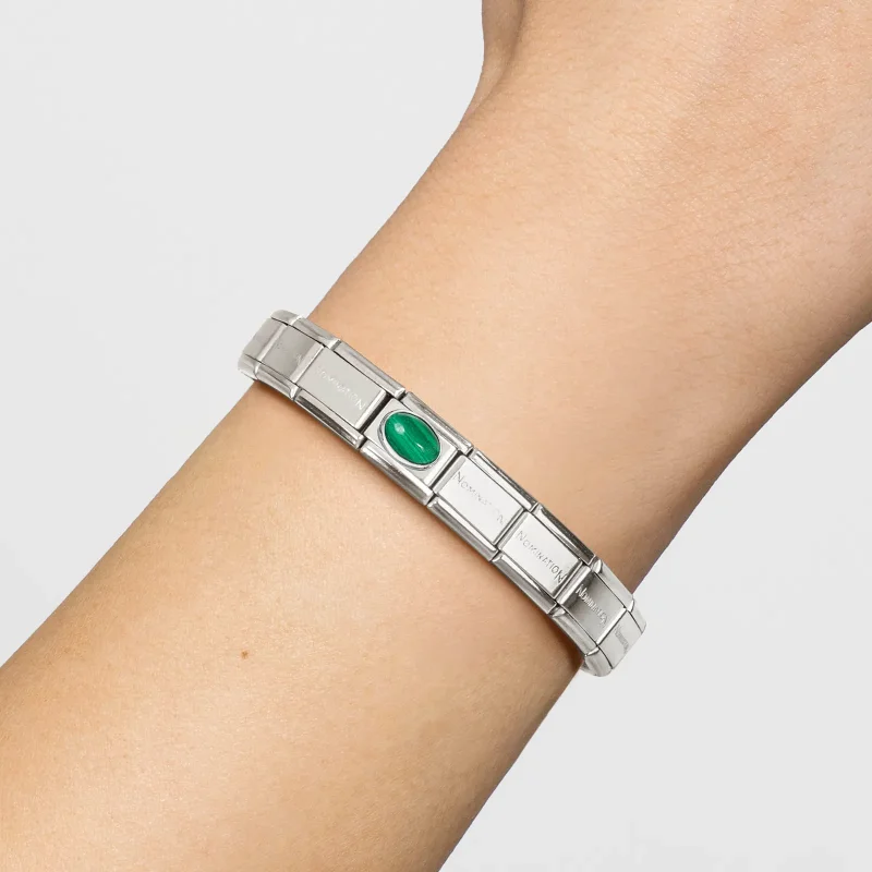 Nomination Composable Classic Länk, Malachite stone
