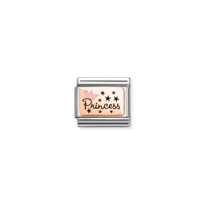 Nomination Composable Classic Länk, PRINCESS, Pink Crown