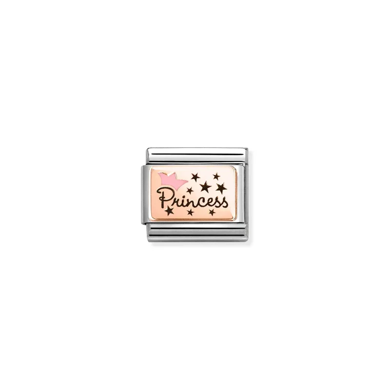Nomination Composable Classic Länk, PRINCESS, Pink Crown