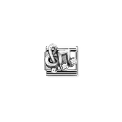 Nomination Composable Classic Länk, Treble Clef, Musiknoter, CZ