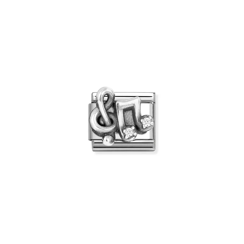 Nomination Composable Classic Länk, Treble Clef, Musiknoter, CZ