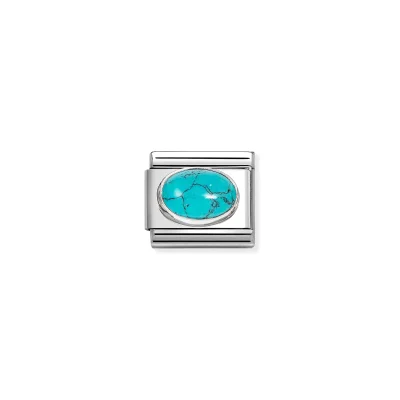 Nomination Composable Classic Länk, Veined Turquoise stone