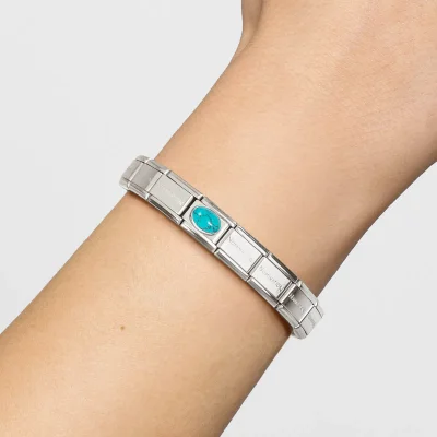Nomination Composable Classic Länk, Veined Turquoise stone