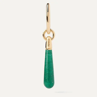PDPAOLA Large AVENTURINE JUPITER Singel HOOP PG01-089-U