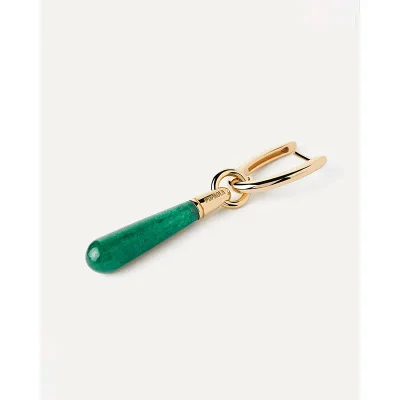 PDPAOLA Large AVENTURINE JUPITER Singel HOOP PG01-089-U