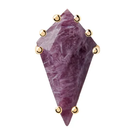 PDPAOLA AKIRO CHAROITE Singel Örhänge PG01-680-U