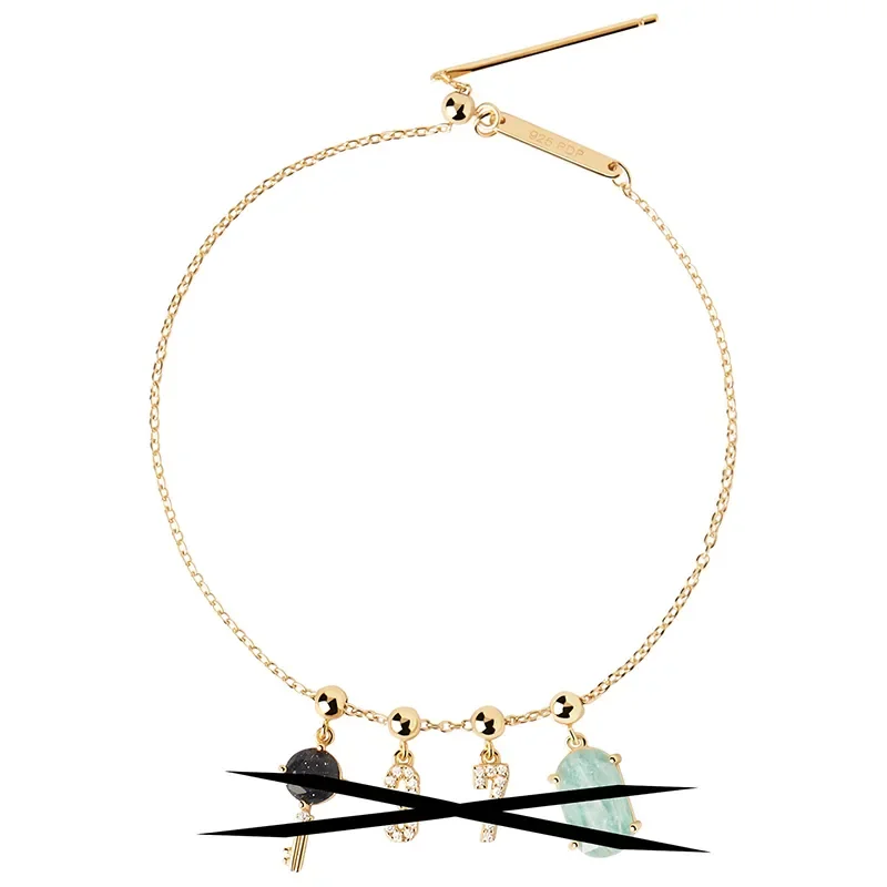 PDPAOLA Charms CHAIN Armband PU01-172-U