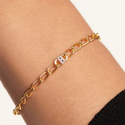 PDPAOLA Bokstav B Armband PU01-539-U