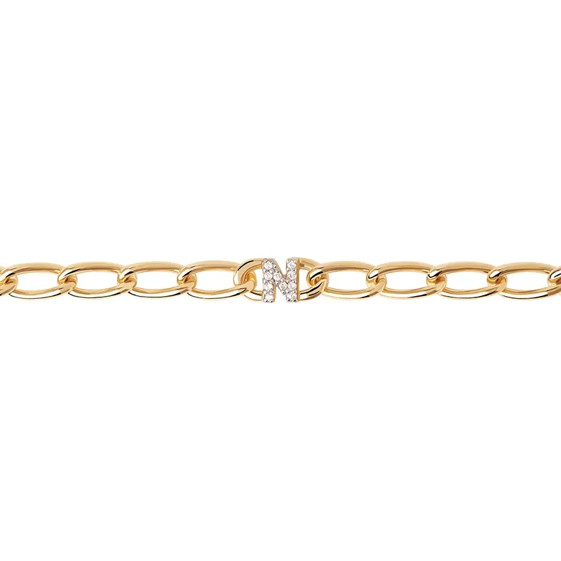 PDPAOLA Bokstav N Armband PU01-551-U