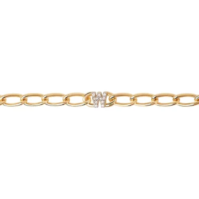 PDPAOLA Bokstav W Armband PU01-560-U