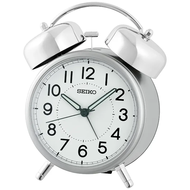 SEIKO Väckarklocka 15X12X8 SWEEP BELL SNOOZE LIGHT QHK063S