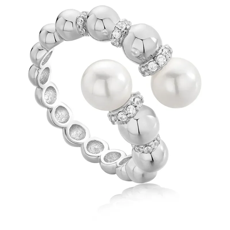 Ania Haie Justerbar Ring Pearl WRAP R054-05H