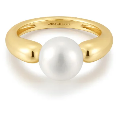 Ania Haie Guld FRESHWATER SPHERE PEARL Ring R058-07G