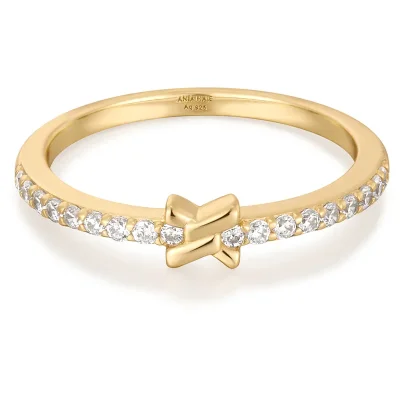 Ania Haie Guld CROSS CUBIC ZIRCONIA Ring R061-01G 54