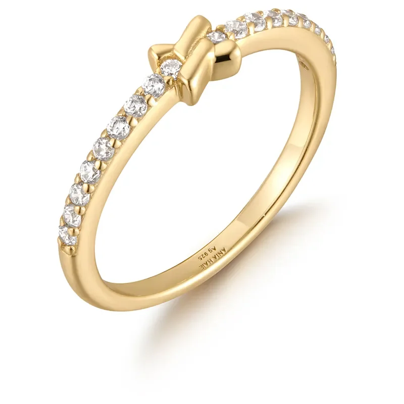 Ania Haie Guld CROSS CUBIC ZIRCONIA Ring R061-01G 54