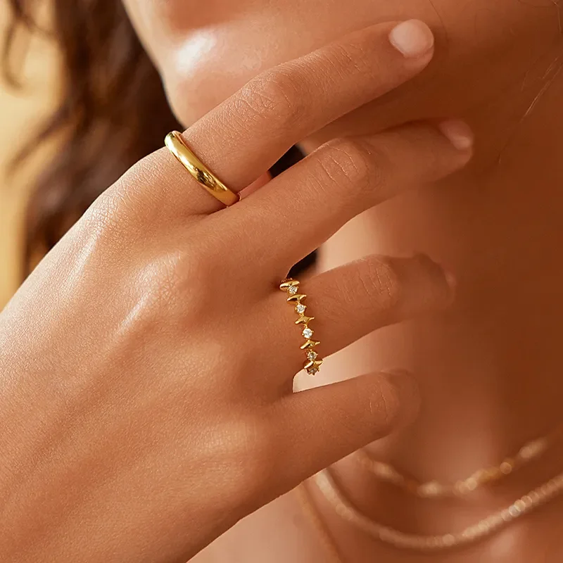 Ania Haie Guld MULTI SPARKLE Ring R061-03G