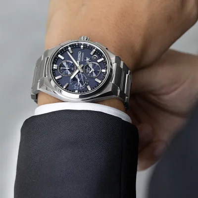 SEIKO Astron GPS Solar 5X Dual-Time Chronograph i Infinite Bl SSH161J1 26sept 24