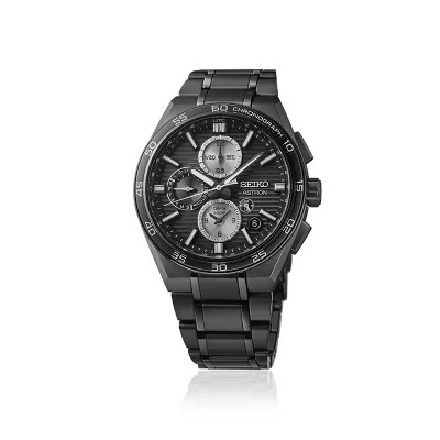 SEIKO Astron 'Night Sky Black' 5X GPS Solar Titan SSH179J1