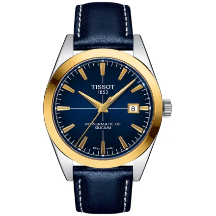 Tissot Gentleman Powermatic 80 Silicium Solid 18K Gold Bezel T927.407.46.041.01