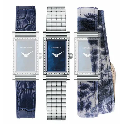 MICHEL HERBELIN ANTARES LIM.ED DIAMONDS SET +EXTRA STRAP