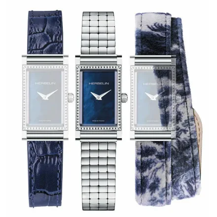 MICHEL HERBELIN ANTARES LIM.ED DIAMONDS SET +EXTRA STRAP