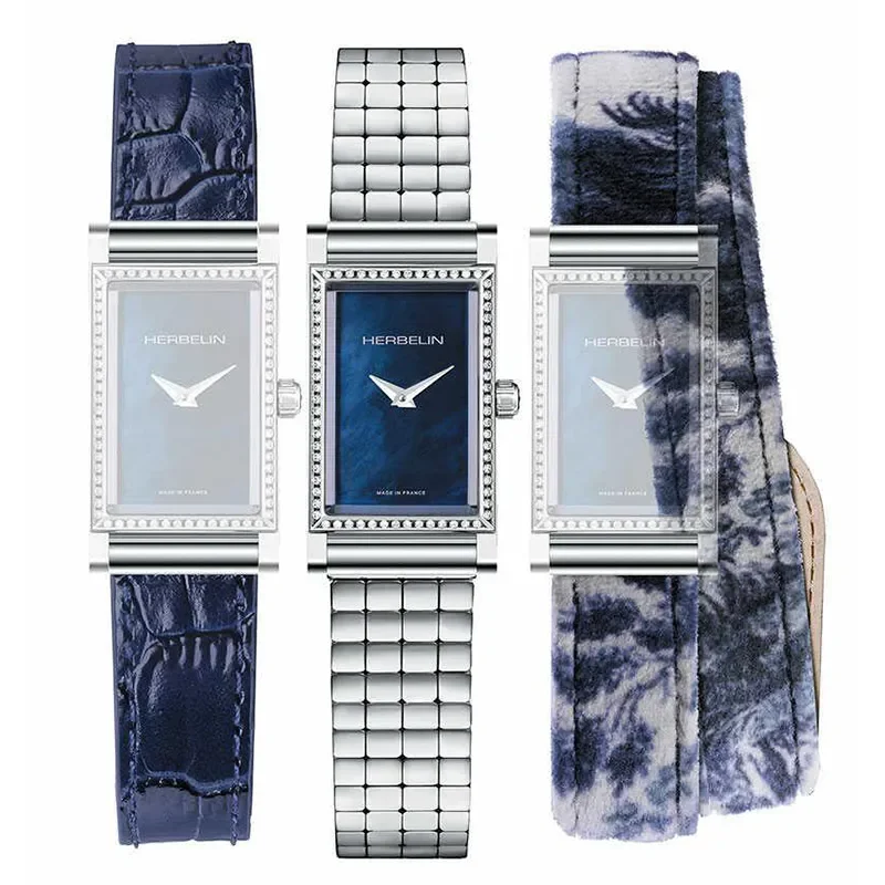 MICHEL HERBELIN ANTARES LIM.ED DIAMONDS SET +EXTRA STRAP
