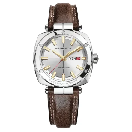 MICHEL HERBELIN NEWPORT  HERITAGE SILVER DIAL AUTOMATIC