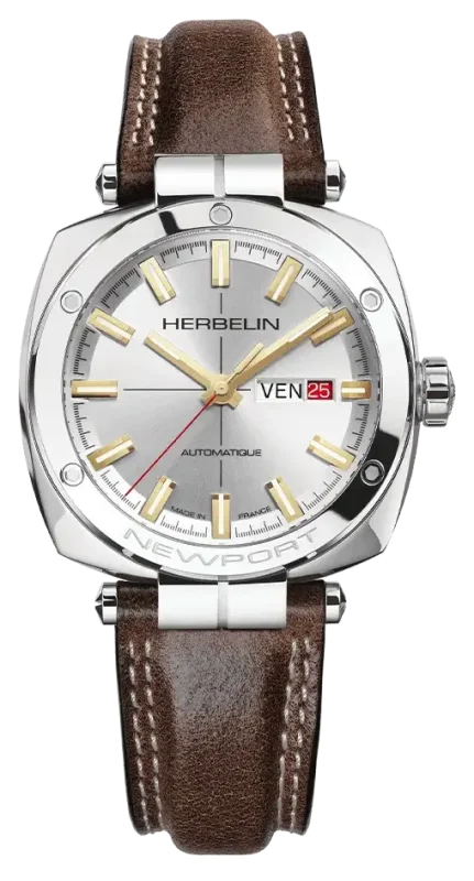 MICHEL HERBELIN NEWPORT  HERITAGE SILVER DIAL AUTOMATIC