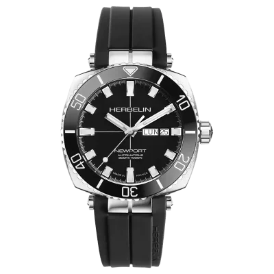 MICHEL HERBELIN NEWPORT DIVER BLACK AUTOMATIC  300M
