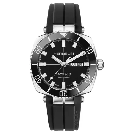 MICHEL HERBELIN NEWPORT DIVER BLACK AUTOMATIC  300M