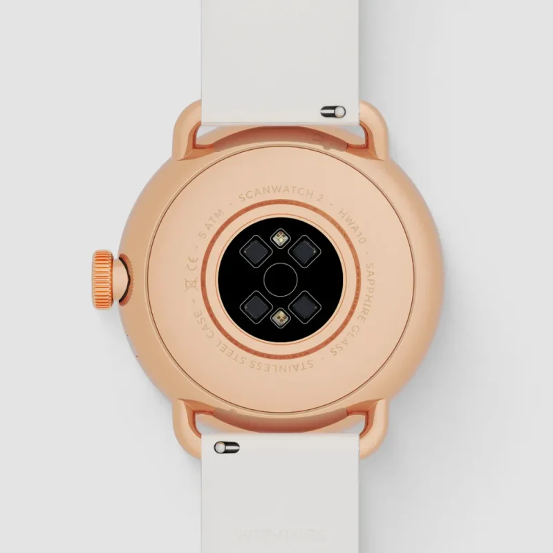 Withings Scanwatch 2 38mm Roséguld Vit Smartwatch