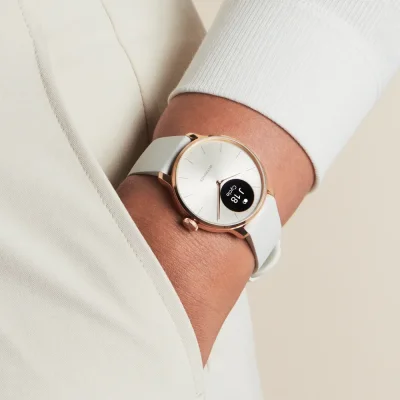 Withings Scanwatch Light Roséguld Vit Smartwatch