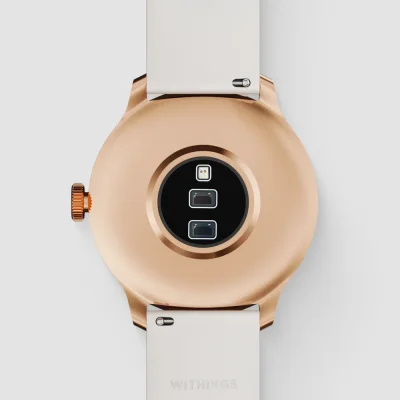 Withings Scanwatch Light Roséguld Vit Smartwatch