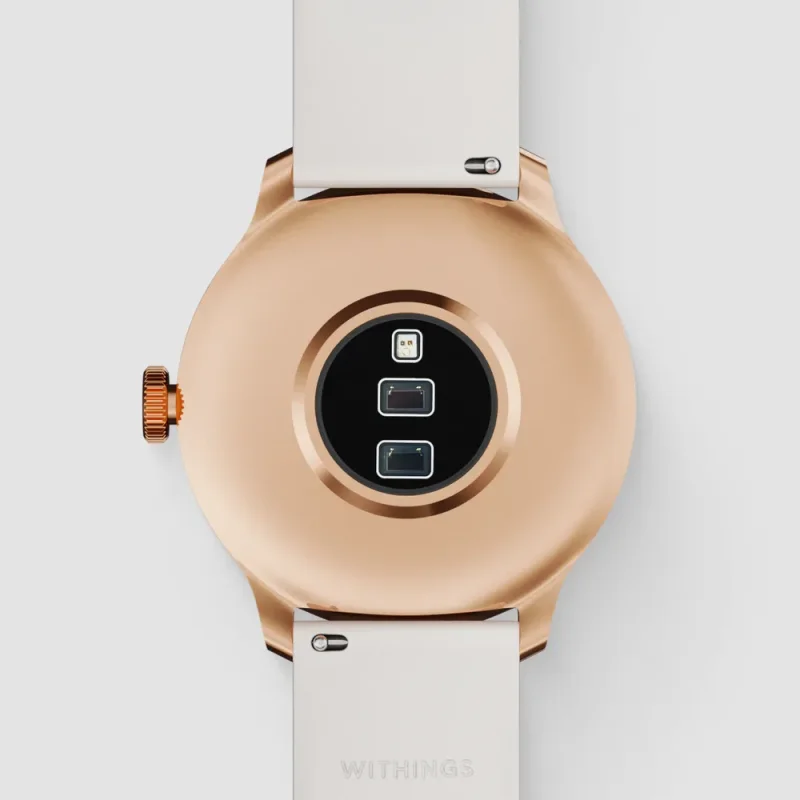 Withings Scanwatch Light Roséguld Vit Smartwatch