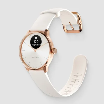 Withings Scanwatch Light Roséguld Vit Smartwatch