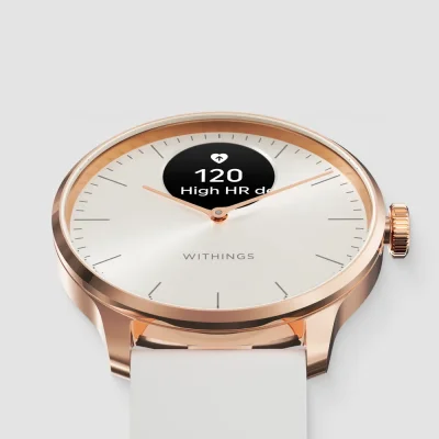 Withings Scanwatch Light Roséguld Vit Smartwatch
