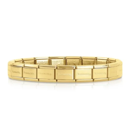 Nomination Bas Armband 17 L�nkar Guld 030001_SI_008