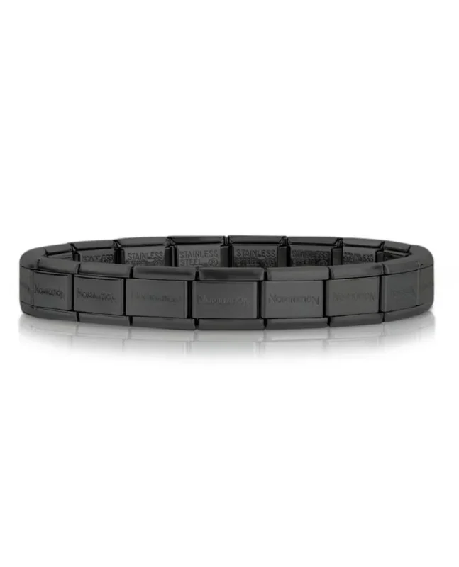 Nomination Bas Armband Matt 13 Lnkar Svart 030001_SI_065